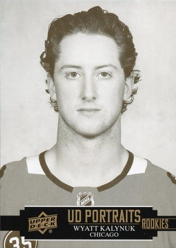 #P-63 Wyatt Kalynuk - Chicago Blackhawks - 2021-22 Upper Deck - UD Portraits Hockey
