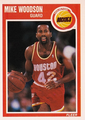 #63 Mike Woodson - Houston Rockets - 1989-90 Fleer Basketball