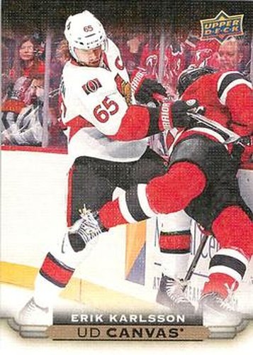 #C63 Erik Karlsson - Ottawa Senators - 2015-16 Upper Deck - UD Canvas Hockey