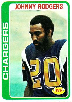 #63 Johnny Rodgers - San Diego Chargers - 1978 Topps Football