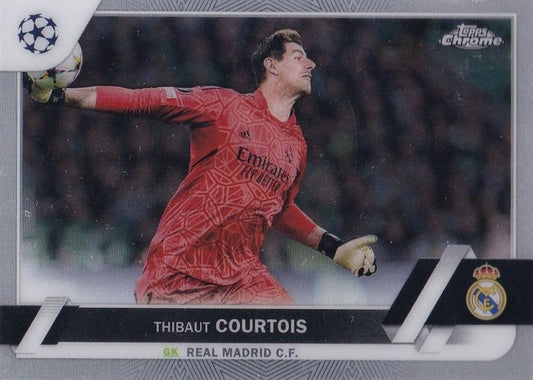 #63 Thibaut Courtois - Real Madrid CF - 2022-23 Topps Chrome UEFA Club Competitions Soccer