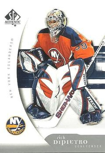 #63 Rick DiPietro - New York Islanders - 2005-06 SP Authentic Hockey