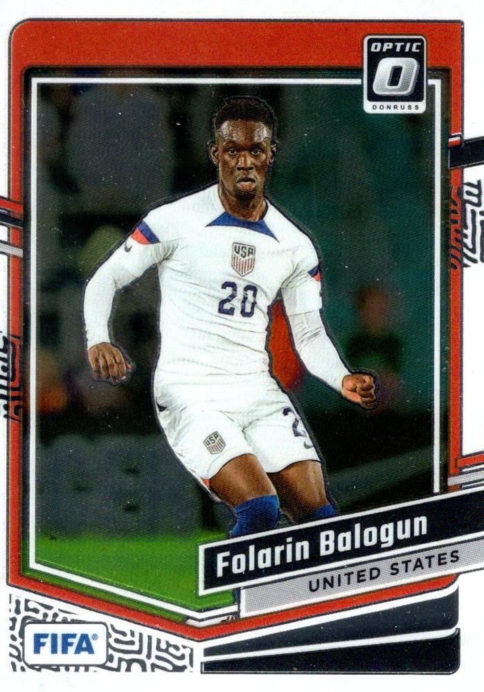 #63 Folarin Balogun - USA - 2023-24 Donruss - Optic Soccer