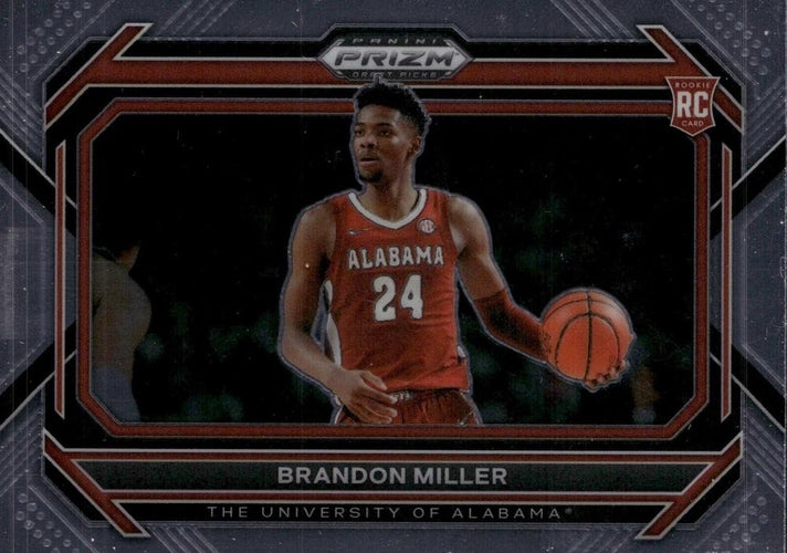 #63b Brandon Miller - Alabama Crimson Tide - 2023 Panini Prizm Draft Picks Basketball