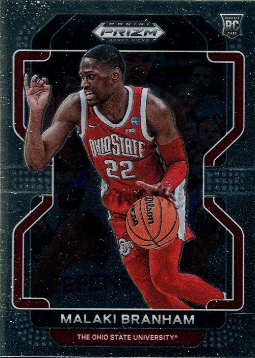 #63 Malaki Branham - Ohio State Buckeyes - 2022 Panini Prizm Draft Picks Basketball