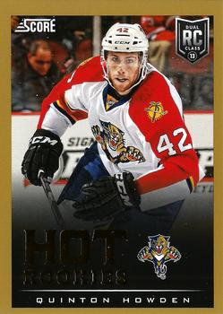 #641 Quinton Howden - Florida Panthers - 2013-14 Score - Gold Hockey