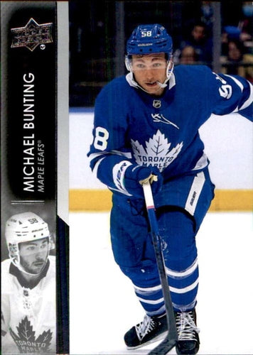 #641 Michael Bunting - Toronto Maple Leafs - 2021-22 Upper Deck Hockey