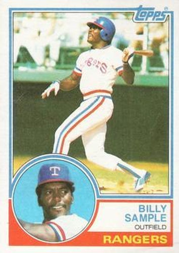 #641 Billy Sample - Texas Rangers - 1983 Topps Baseball