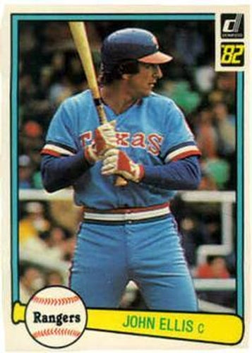 #642 John Ellis - Texas Rangers - 1982 Donruss Baseball