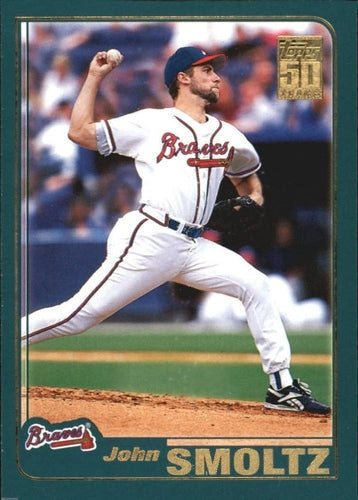 #643 John Smoltz - Atlanta Braves - 2001 Topps Baseball