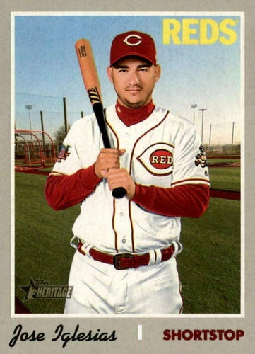 #643 Jose Iglesias - Cincinnati Reds - 2019 Topps Heritage Baseball