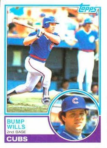 #643 Bump Wills - Chicago Cubs - 1983 Topps Baseball