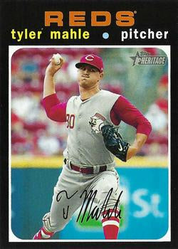 #643b Tyler Mahle - Cincinnati Reds - 2020 Topps Heritage Baseball