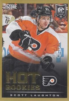 #644 Scott Laughton - Philadelphia Flyers - 2013-14 Score - Gold Hockey