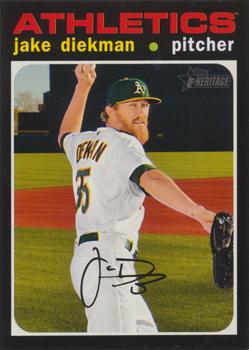 #645 Jake Diekman - Oakland Athletics - 2020 Topps Heritage Baseball