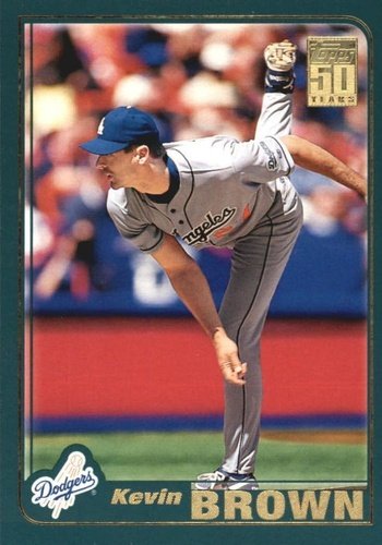 #645 Kevin Brown - Los Angeles Dodgers - 2001 Topps Baseball