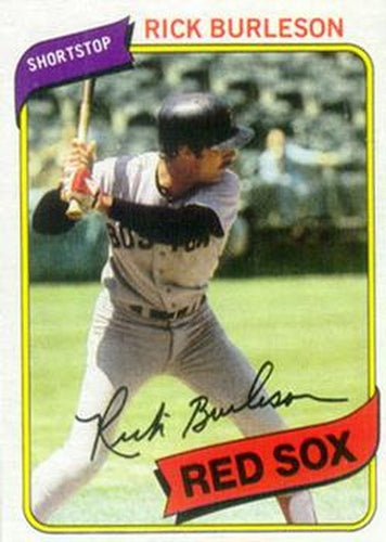 #645 Rick Burleson - Boston Red Sox - 1980 Topps Baseball