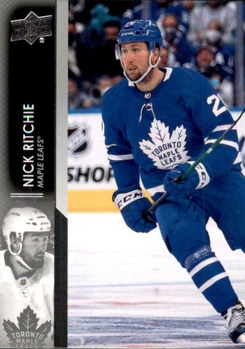 #645 Nick Ritchie - Toronto Maple Leafs - 2021-22 Upper Deck Hockey