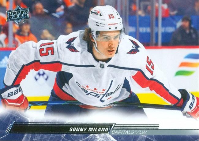 #647 Sonny Milano - Washington Capitals - 2022-23 Upper Deck Hockey