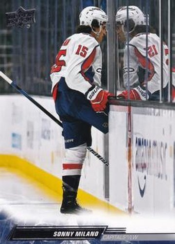 #647b Sonny Milano - Washington Capitals - 2022-23 Upper Deck Hockey