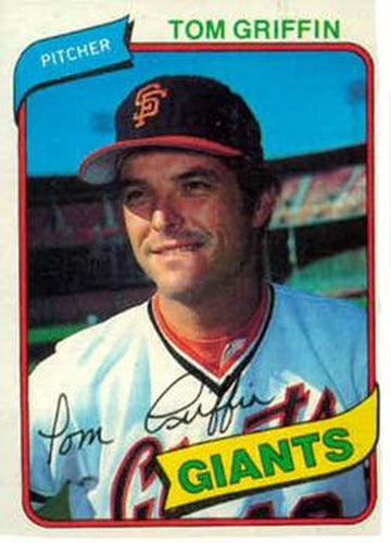 #649 Tom Griffin - San Francisco Giants - 1980 Topps Baseball