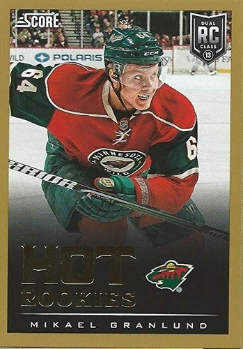 #649 Mikael Granlund - Minnesota Wild - 2013-14 Score - Gold Hockey