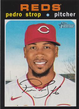 #649 Pedro Strop - Cincinnati Reds - 2020 Topps Heritage Baseball