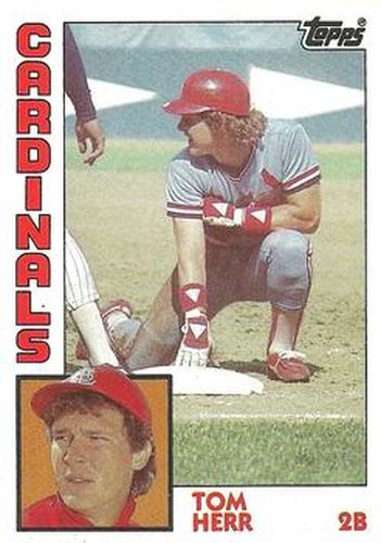 #649 Tom Herr - St. Louis Cardinals - 1984 Topps Baseball