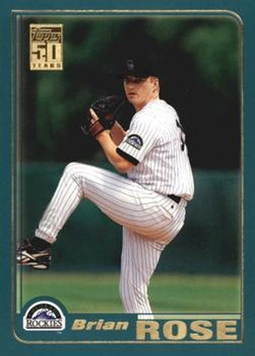 #649 Brian Rose - Colorado Rockies - 2001 Topps Baseball