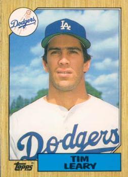 #64T Tim Leary - Los Angeles Dodgers - 1987 Topps Traded Baseball