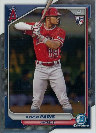 #64 Kyren Paris - Los Angeles Angels - 2024 Bowman Chrome Baseball