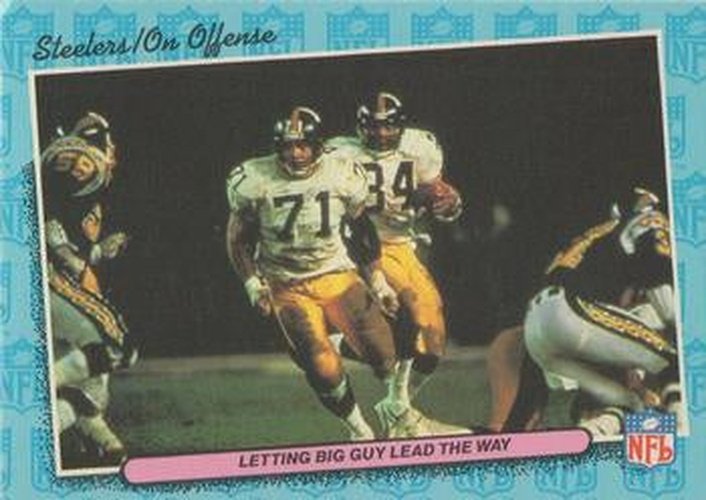 #64 Letting Big Guy Lead the Way Offense - Pittsburgh Steelers - 1986 Fleer Team Action Football