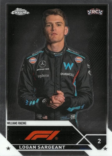 #64 Logan Sargeant - Williams Racing - 2023 Topps Chrome Formula 1 Racing