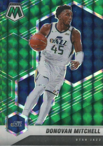 #64 Donovan Mitchell - Utah Jazz - 2020-21 Panini Mosaic - Mosaic Green Basketball