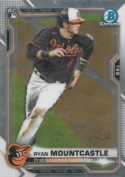 #64 Ryan Mountcastle - Baltimore Orioles - 2021 Bowman Chrome Baseball