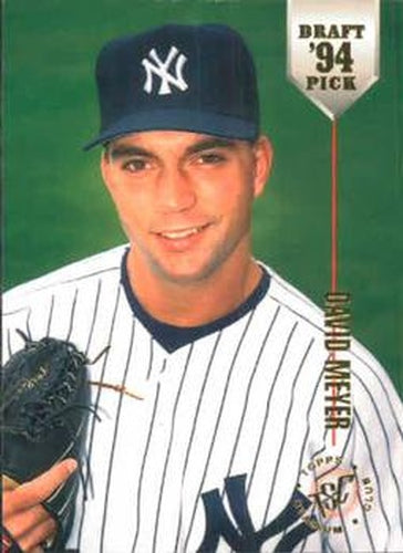 #64 David Meyer - New York Yankees - 1994 Stadium Club Draft Picks Baseball