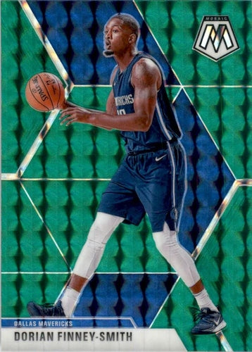 #64 Dorian Finney-Smith - Dallas Mavericks - 2019-20 Panini Mosaic - Green Prizm Basketball