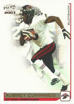 #64 Aubrey Cummings - Ottawa Renegades - 2003 Pacific CFL Football