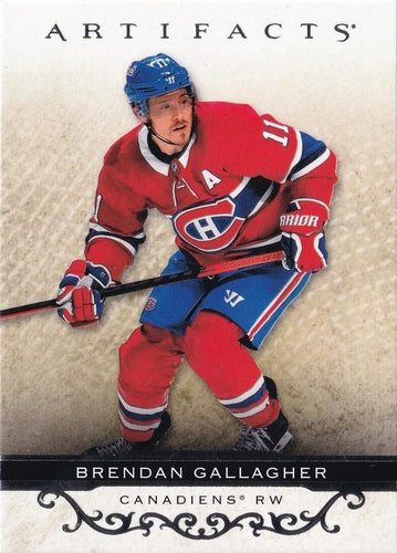 #64 Brendan Gallagher - Montreal Canadiens - 2021-22 Upper Deck Artifacts Hockey