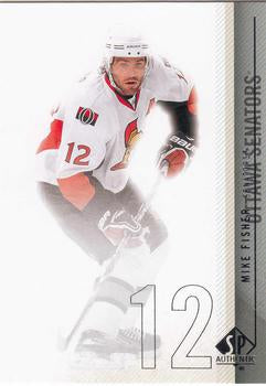 #64 Mike Fisher - Ottawa Senators - 2010-11 SP Authentic Hockey