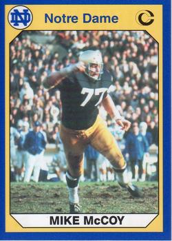 #64 Mike McCoy - Notre Dame Fighting Irish - 1990 Collegiate Collection Notre Dame Football