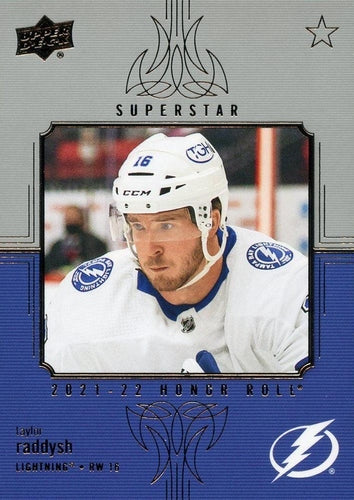 #HR-64 Taylor Raddysh - Tampa Bay Lightning - 2021-22 Upper Deck - Honor Roll Hockey