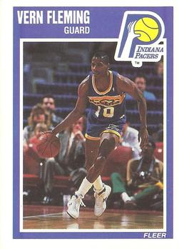 #64 Vern Fleming - Indiana Pacers - 1989-90 Fleer Basketball