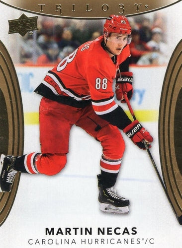 #64 Martin Necas - Carolina Hurricanes - 2022-23 Upper Deck Trilogy Hockey