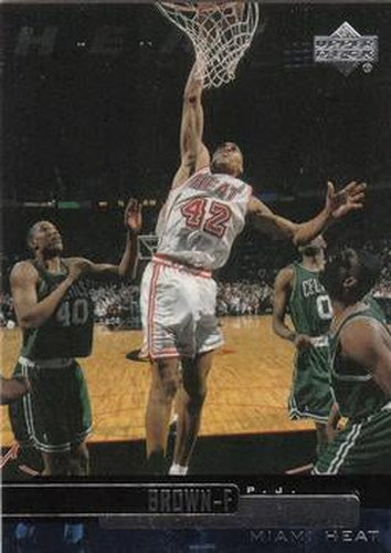 #64 P.J. Brown - Miami Heat - 1999-00 Upper Deck Basketball