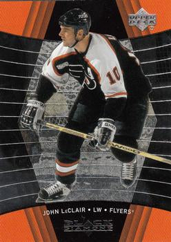 #64 John LeClair - Philadelphia Flyers - 1999-00 Upper Deck Black Diamond Hockey