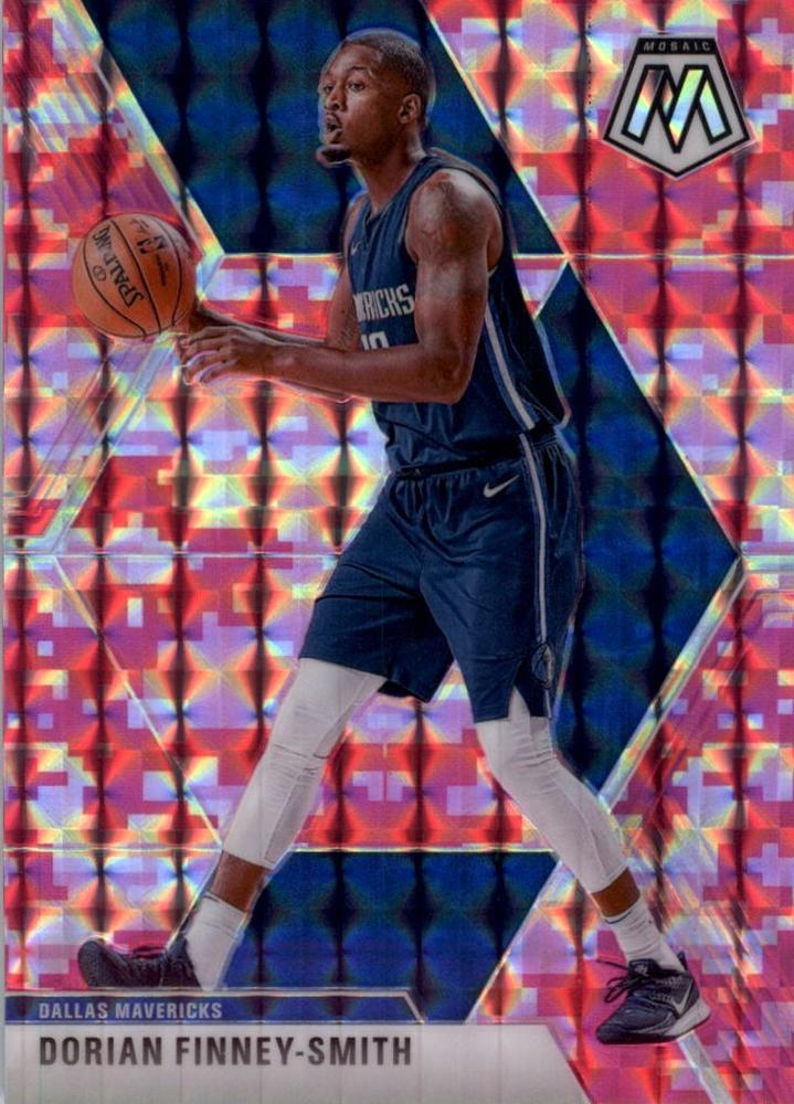 #64 Dorian Finney-Smith - Dallas Mavericks - 2019-20 Panini Mosaic - Camo Pink Basketball