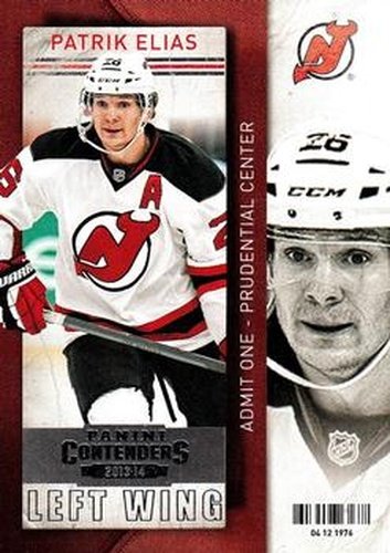 #64 Patrik Elias - New Jersey Devils - 2013-14 Panini Contenders Hockey