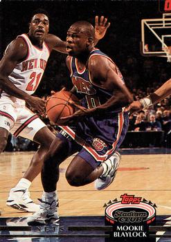 #64 Mookie Blaylock - New Jersey Nets - 1992-93 Stadium Club Basketball