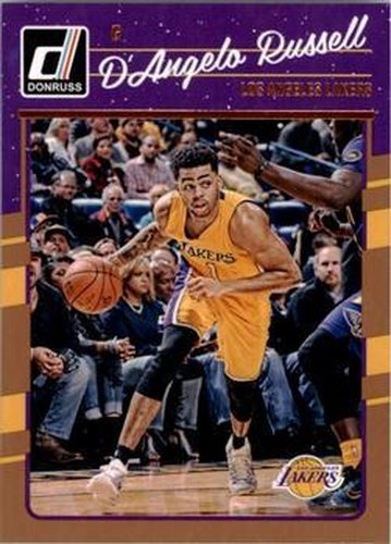 #64 D'Angelo Russell - Los Angeles Lakers - 2016-17 Donruss Basketball
